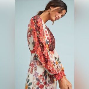Anthropologie AKEMI + KIN Alarie Ruffle Dress